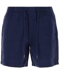 Polo Ralph Lauren - Logo Motif Prepster Linen Shorts - Lyst
