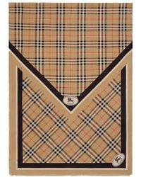 Burberry - Check Knight Stamp Silk Scarf - Lyst