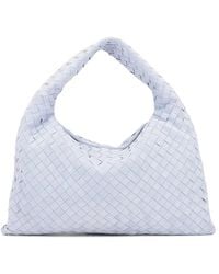 Bottega Veneta - Small Hop Intrecciato Suede Shoulder Bag - Lyst
