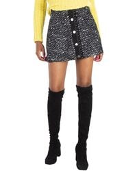 Moncler - Tweed Buttoned Mini-Skirt, Brand Size 40 (Us - Lyst