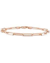 Amour - 5Mm Diamond Cut Paperclip Chain Bracelet - Lyst