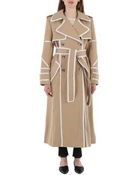 Chloé - Scallop-trim Belted Trench Coat - Lyst