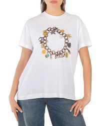 Stella McCartney - Cotton Charm Print T-Shirt - Lyst