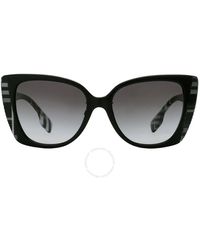 Burberry - Meryl Grey Gradient Butterfly Sunglasses Be4393f 40518g 54 - Lyst