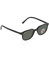Ray-Ban - Leonard Polarized Green Classic G-15 Square Sunglasses Rb2193 901/58 51 - Lyst