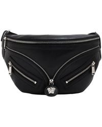 Versace - Medusa Logo Leather Belt Bag - Lyst
