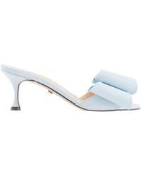 Mach & Mach - Satin Double Bow Mule - Lyst