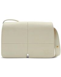 Burberry - Snip Foldover-Top Calf Leather Shoulder Bag - Lyst