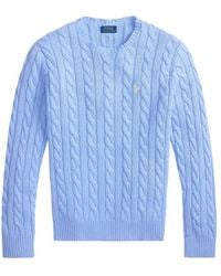 Polo Ralph Lauren - Cotton Cable Crew Knit Sweater - Lyst