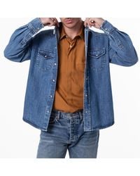 Bally - Long-Sleeved Western Denim Shirt - Lyst
