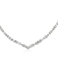 Swarovski - Mesmera Necklace Rhodium Shiny Crystal - Lyst