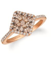 Le Vian - Ladies Chocolate And Strawberry Clusters Rings Set - Lyst