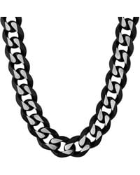 Robert Alton - Stainless Steel & Beveled Curb Link Chain - Lyst