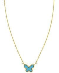 Tresorra - 14K Primavera Butterfly Necklace - Lyst