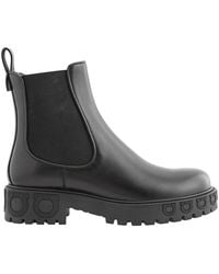 Ferragamo - Salvatore Ladies Leather Gancini Sole Ankle Boot - Lyst