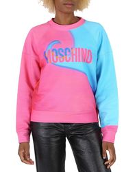 Moschino - Ladies Projection Print Cotton Sweatshirt - Lyst