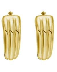 Tresorra - 14K 3-Row Graduated Hoop Earrings - Lyst