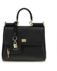 Dolce & Gabbana - Black Calf Leather Bos Taurus Shoulder Bag - Lyst