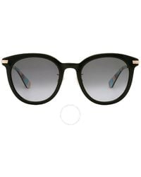 Kate Spade - Dark Grey Gradient Oval Sunglasses Keesey/g/s 0807/9o 53 - Lyst