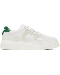 Ferragamo - Cassina Gancini Outline Low-Top Sneakers - Lyst