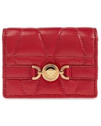 Versace - Medusa 95 Quilted Compact Wallet - Lyst