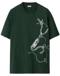 Burberry - Knight Hardware Cotton T-Shirt - Lyst