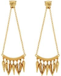 Roberto Cavalli - Tone Panther Drop Earrings - Lyst