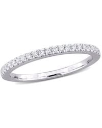 Created Forever - 1/5Ct Tdw Lab-Created Diamond And Tsavorite Accent Semi-Eternity Ring - Lyst