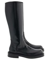 Ferragamo - Fontana Leather High Boots - Lyst