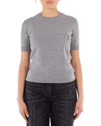 Versace - Medusa 95 Cashmere-Blend Knit T-Shirt - Lyst