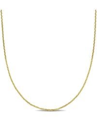 Amour - 1.2Mm Diamond-Cut Cable Chain Necklace - Lyst