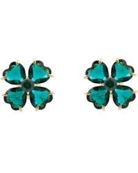 Swarovski - Idyllia Pierced Earrings Stud Clover Shiny - Lyst