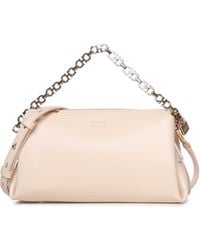 Ferragamo - Mini Leather Bag With Logo - Lyst
