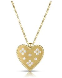 Roberto Coin - 18K Venetian Princess Medium Heart Medallion Necklace - Lyst