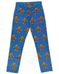 Moschino - Allover Robot Bear Print Trousers - Lyst