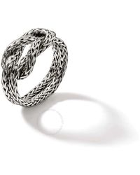 John Hardy - Classic Chain Sterling Silver Manah Chain Ring - Lyst