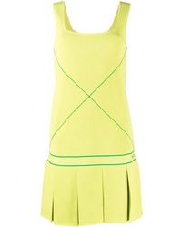 Bottega Veneta - Sleeveless Drop-Waist Tennis Dress - Lyst