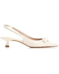 Stuart Weitzman - Rosie 35 Leather Slingback Heels, Brand Size 38 Us - Lyst