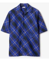 Burberry - Checkered Button Down Shirt - Lyst