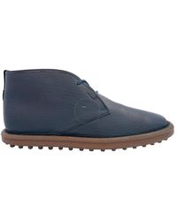 Tod's - Leather Desert Boots - Lyst