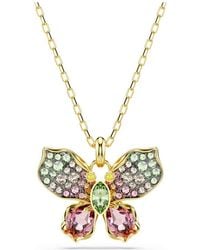 Swarovski - Idyllia Crystal Flower Pendant Necklace - Lyst
