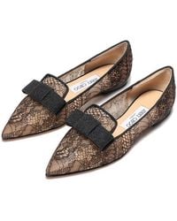 Jimmy Choo - Gala Summer Lace Ballerina Flats, Brand Size 34 Us - Lyst