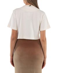 Rabanne - Sequin Short-Sleeve Cropped Top, Brand Size 38 (Us - Lyst