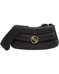 Stella McCartney - S-Wave Logo Plaque Padded Shoulder Bag - Lyst