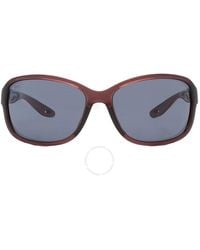 Costa Del Mar - Seadrift Grey Polarized Polycarbonate Rectangular Sunglasses 6s9114 911401 60 - Lyst