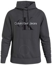 Calvin Klein - Seasonal Monologo Cotton Hoodie - Lyst