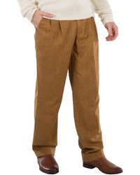 VTMNTS - Caramel Barcode Monogram Tailored Wool Pants - Lyst