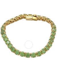 Swarovski - Ladies Matrix Round Cut Crystal Tennis Bracelet - Lyst