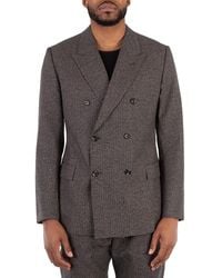 Emporio Armani - Double-Breasted Wool Blazer, Brand Size 54 Us - Lyst