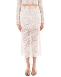 Rabanne - Paco Scalloped Edges Lace Midi-Skirt, Brand Size 36 (Us - Lyst
